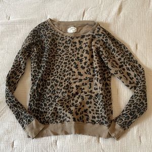 Current/Elliott Leopard Sweatshirt